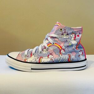 Converse Chuck Taylor All Star Hi-Top “Neon Unicorn” Kids’ Sneakers